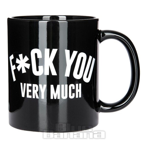 Blue Banana Fuck You Mug (Black) | Blue Banana