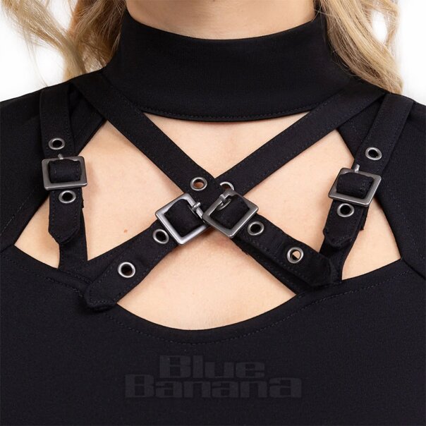 Killstar Nightbriar Harness Top (Black) | Blue Banana