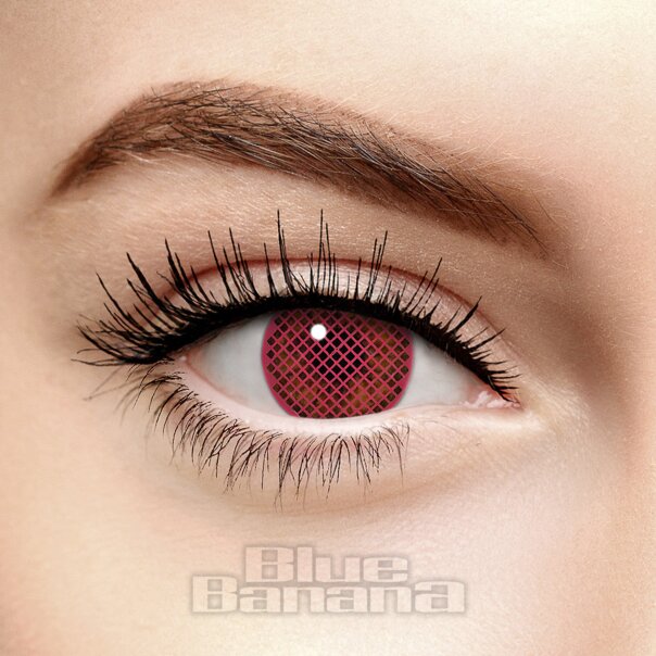 Red Screen UV I-Glow Coloured Contact Lenses (Daily) | Coloured Contacts