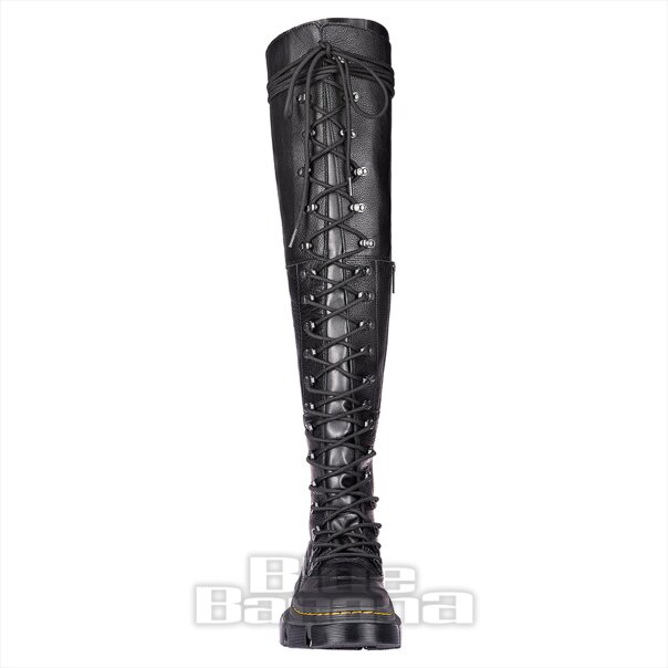 Dr Martens Hi-Soft Leather Boots (Black) | Blue Banana