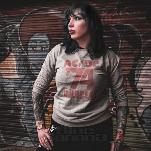 Officale Ac/Dc 74 Spaccatura A Squarciali Di Jailbreak (Grigio) | Merchandising della band IT