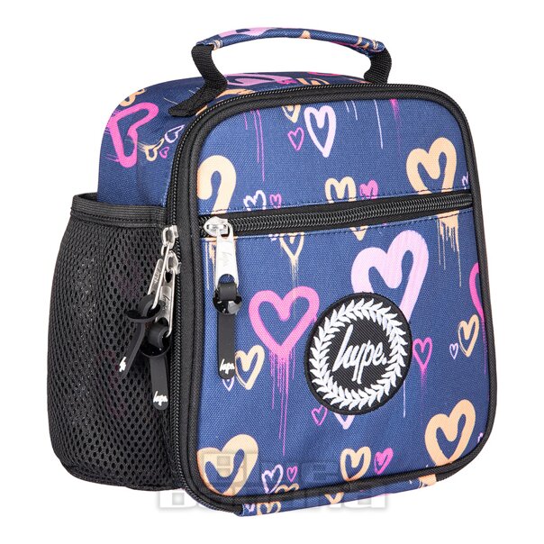 Hype Heart Drips Lunchbox Navy | School Bag