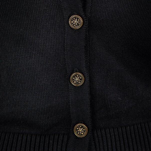 Banned Heritage Moon Cardigan (Black) | Alternative Knits | Autumn Fashion