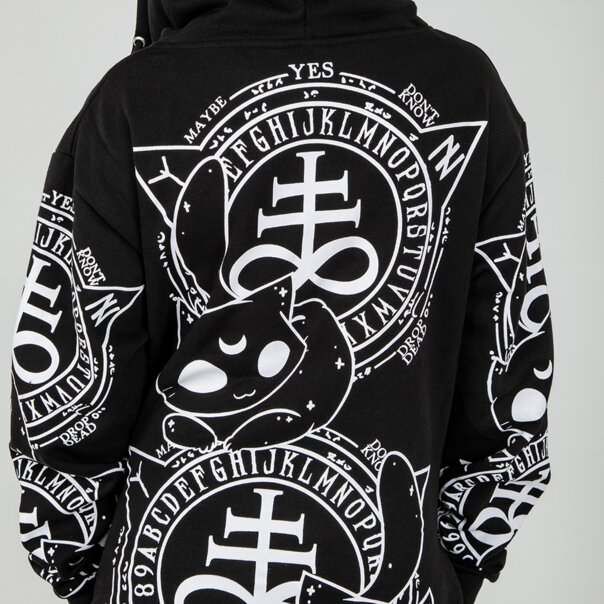 Heartless Cat Craft Hoodie (Black/White) | Blue Banana UK