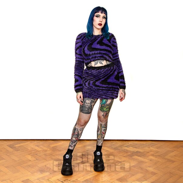 Banned Daphne Jumper (Black/Purple) | Blue Banana