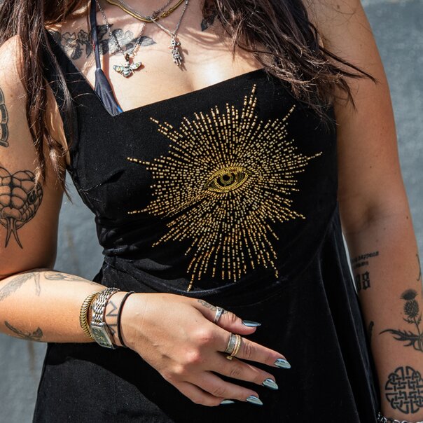 Killstar Chapel Iris Dress (Black) | Alternative Mini Dresses