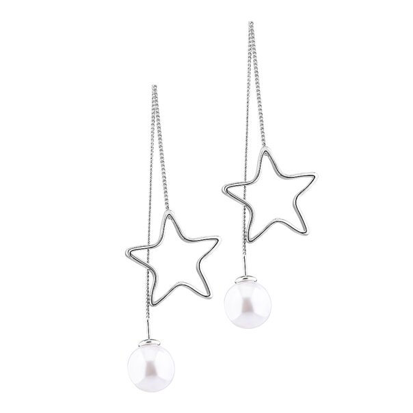 Blue Banana Star Rim Earrings (Silver) | Gothic Earrings