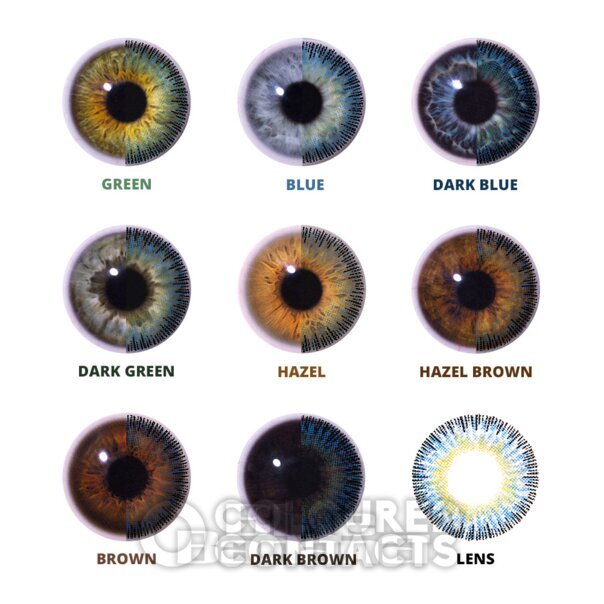 Fusion Blue Tri Tone Farbige 1-Tages-Kontaktlinsen | Natürliche Tageslinsen