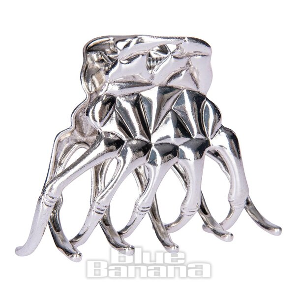 Blue Banana Agarre De Mano Esqueleto Pinza Para El Pelo (Plata) | Blue Banana