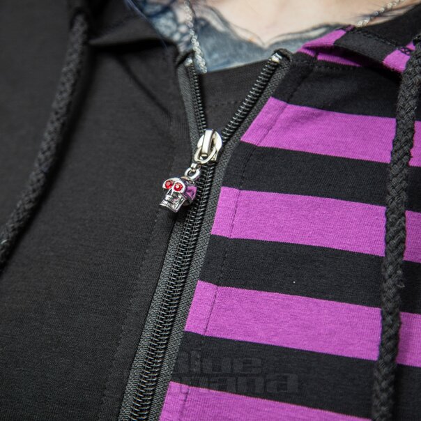 Banned Purple Front Zip Hoodie | Alternative Fashion
