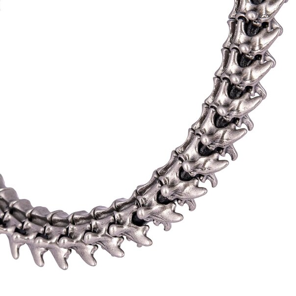 Halskette „Blue Banana Steel Full Bones“ (Silber) | Alternative Accessoires
