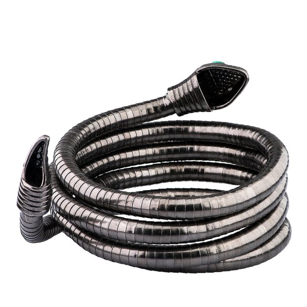 Armband mit Schlangenmotiv aus blauer Banane (Schwarz) | Alternative Accessoires