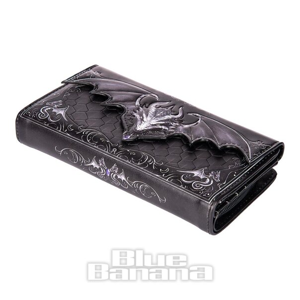 Nemesis Now Gothic Dragon Scale Embossed Purse (Black) | Blue Banana