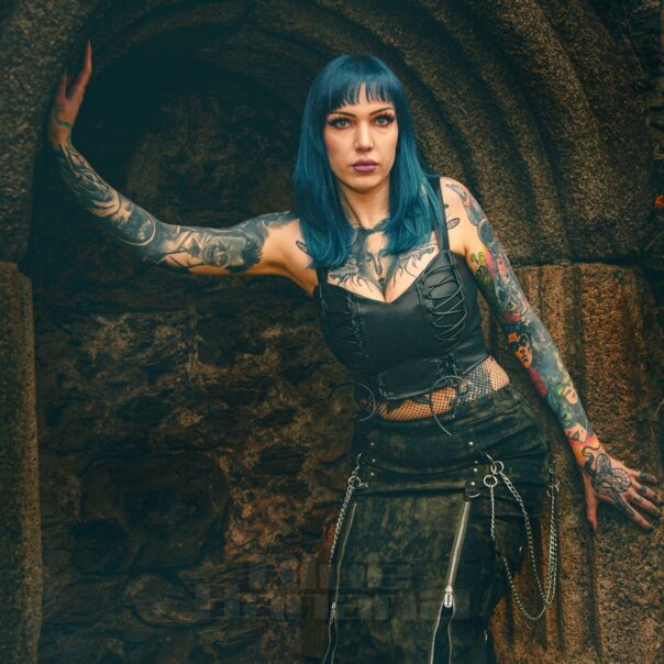 Killstar Nyxian Corset Top (Black) | Blue Banana