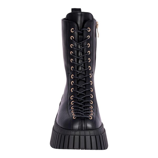 Bleeding Heart 15-Eye Boots (Black) | Alternative Footwear