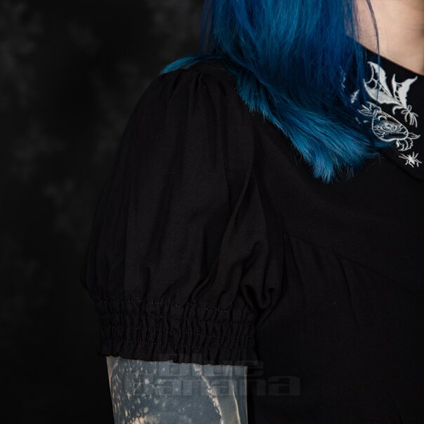 Hell Bunny Mischief Blouse (Black) | Blue Banana