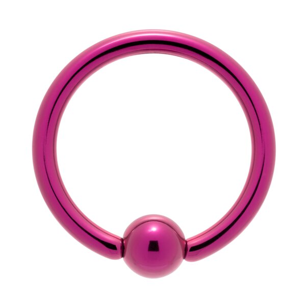 BCR en titane couleur banane bleue (fuchsia) | Bijou de piercing