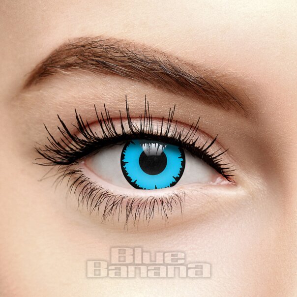 Angelic Blue 90 Farbige Kontaktlinsen | Chromaview Halloween Linsen