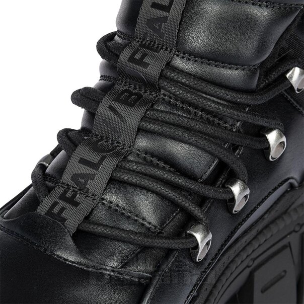 Buffalo Gospher Mid Boot (Black) | Alternative Platform Boots