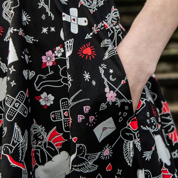 Robe Charlie Hell Bunny (Noire) | Mode Hell Bunny