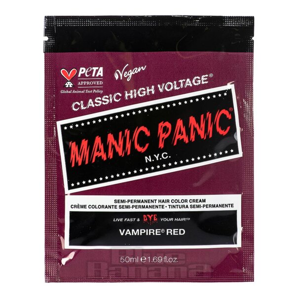 Manic Panic High Voltage Classic Cream Formula Farbbeutel (Vampirrot) | Haarfarbe Blaue Banane
