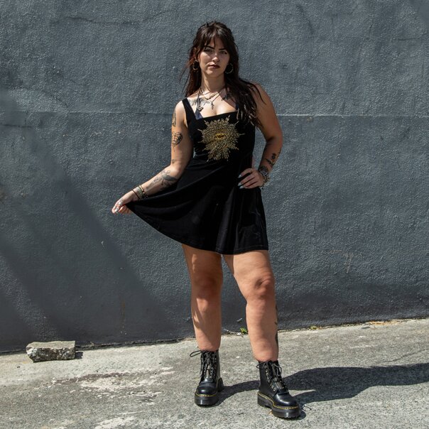 Killstar Chapel Iris Dress (Black) | Alternative Mini Dresses