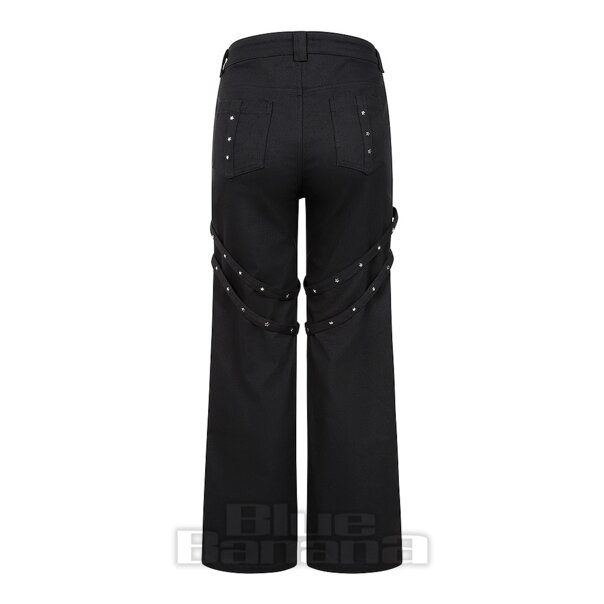 Banned Esmeray Gothic Trousers (Black) | Alternative Clothing