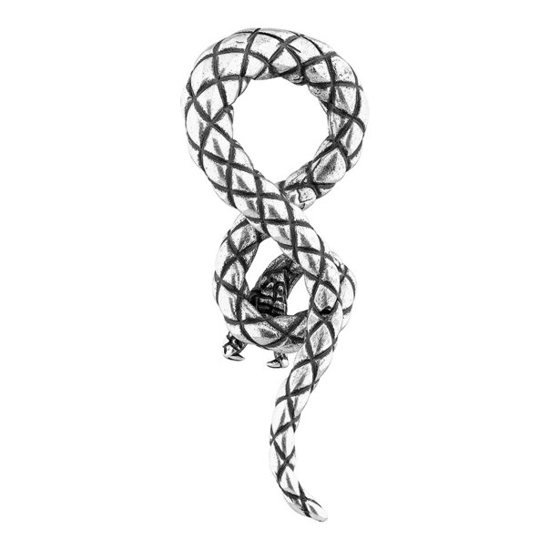 Blue Banana Surgical Steel Snake Ear Weight - Left (Silver) | Body Piercing Jewellery