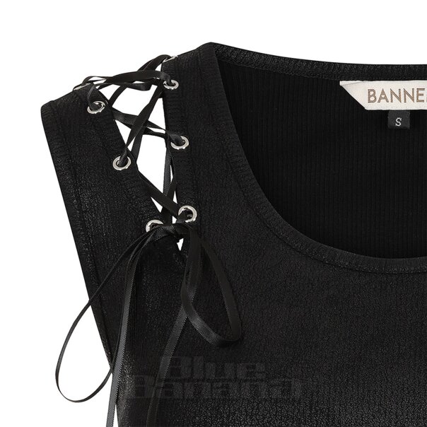 Banned Rogue Ribbon Top (Black) | Alternative Fashion, Goth Clothing