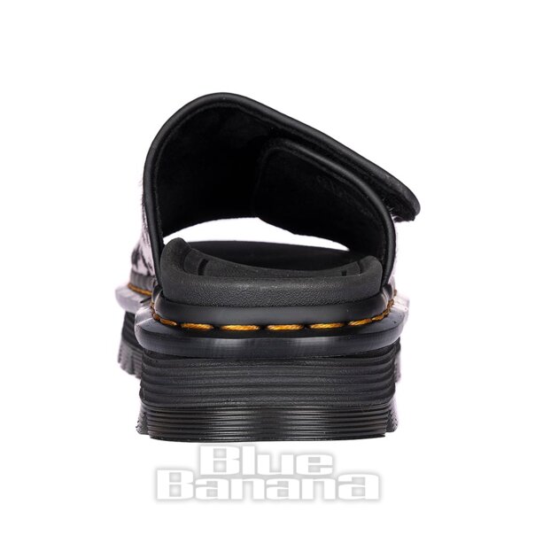 Dr Martens Zebzag Dalmatian Slider (Black/Cream) | Dr Martens Sandals