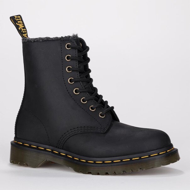 Dr Martens 1460 Pascal Wl Crazy Horse Boots (Black) | Alternative Footwear