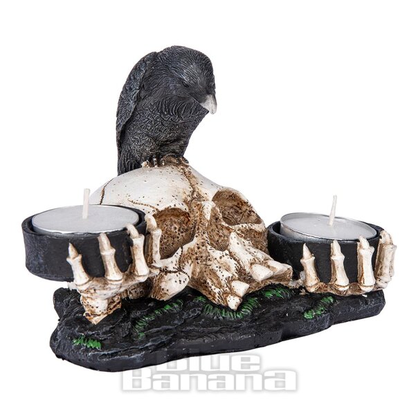 Nemesis Now Nevermore Raben-Kerzenhalter (15 cm)