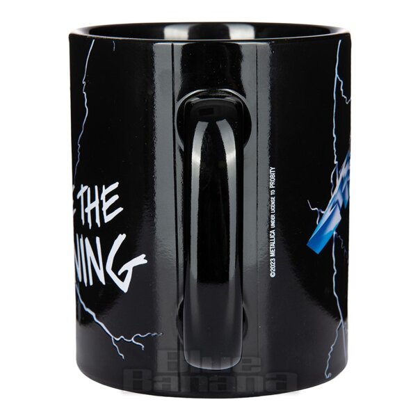 Official Metallica Montar El Relámpago Taza (Negro) | Blue Banana