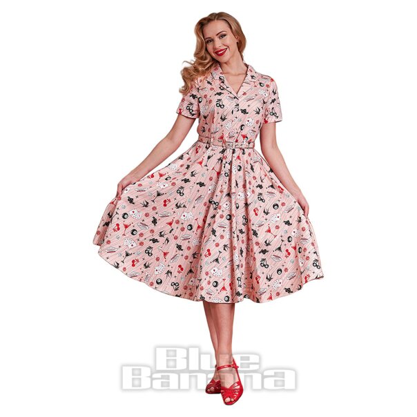 Banned Bella Viva Las Vegas Robe (Rose) | Blue Banana