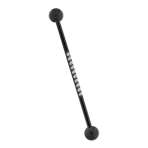Blue Banana Cristal D'Acier Chirurgical Bar Industriel (Noir) | Blue Banana