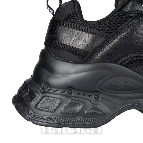 Buffalo Yuno Trainer (Black) | Alternative Platform Shoes