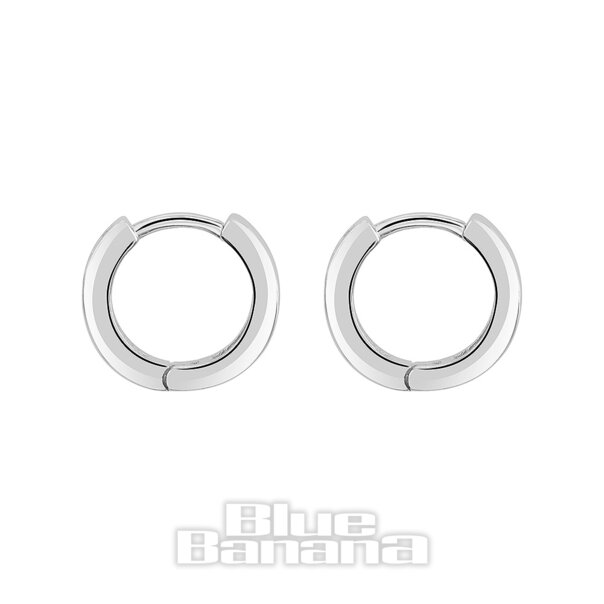 Blue Banana Sterlingsilber Kristallreihe  Clicker-Hoops (Paar)| Body Piercing Jewellery