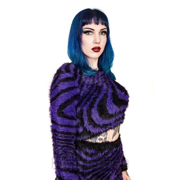 Banned Daphne Jumper (Black/Purple) | Blue Banana