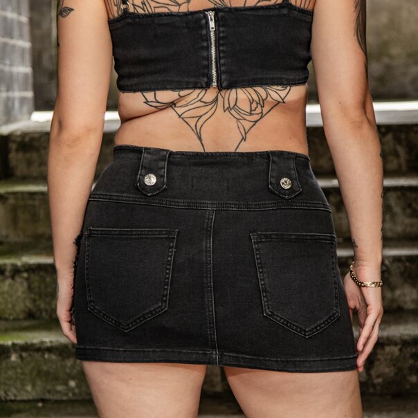 Banned Heartbreaker Skirt (Black) | Alternative Fashion, Goth Clothing
