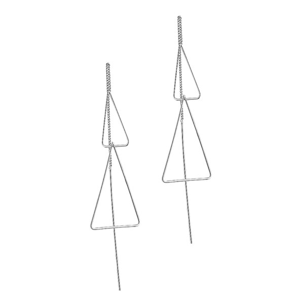 Orecchini triangolari Blue Banana 2 (argento) | Orecchini gotici