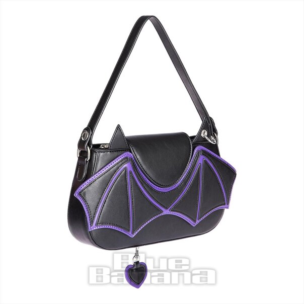 Banned Batwing Charm Handbag (Black) | Blue Banana