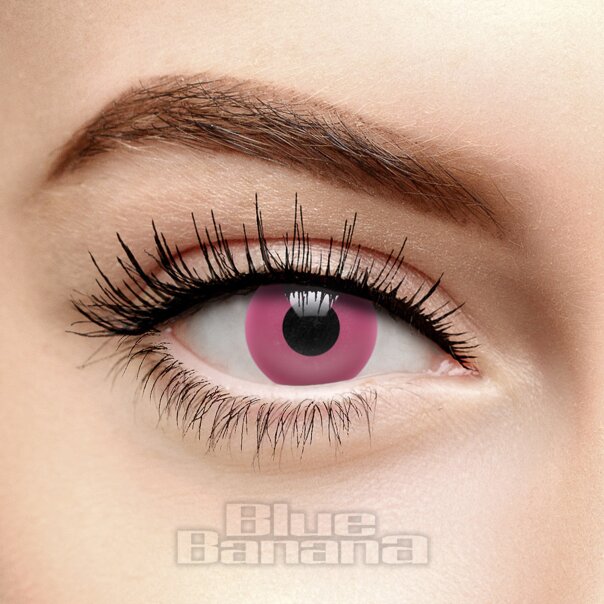 UV i-Glow 30 Tage rosa farbige Kontaktlinsen, Coloured Contacts UK