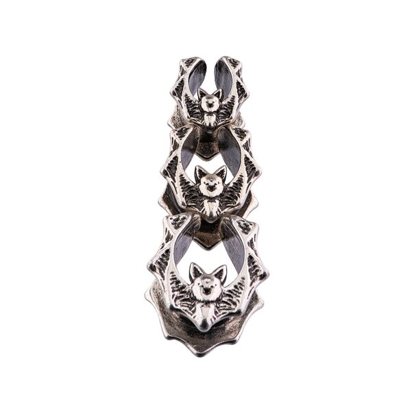 Blue Banana Threadless Surgical Steel Bat Saddle Hanger (Silver)