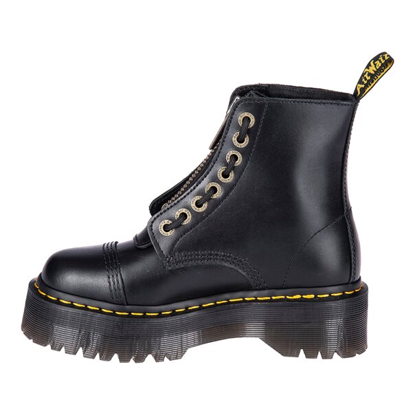 Dr Martens Floral Wanama Sinclair Boot (Black) | Alternative Boots