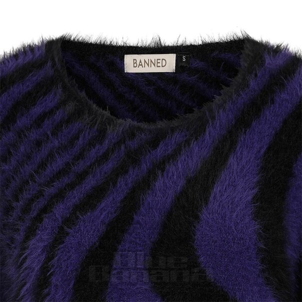 Banned Daphne Pullover (Schwarz/Lila) | Blue Banana