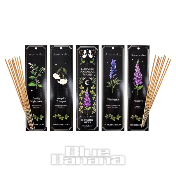 Etwas anderes Giftpflanzen-Räucherstäbchen - 80er-Pack (Schwarz) | Blaue Banane