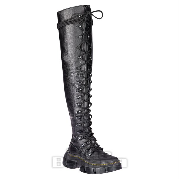 Dr Martens Hi-Soft Leather Boots (Black) | Blue Banana