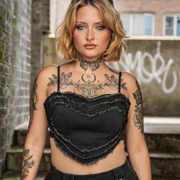 Banned Heartbreaker Top (Black) | Alternative Fashion, Goth Clothing
