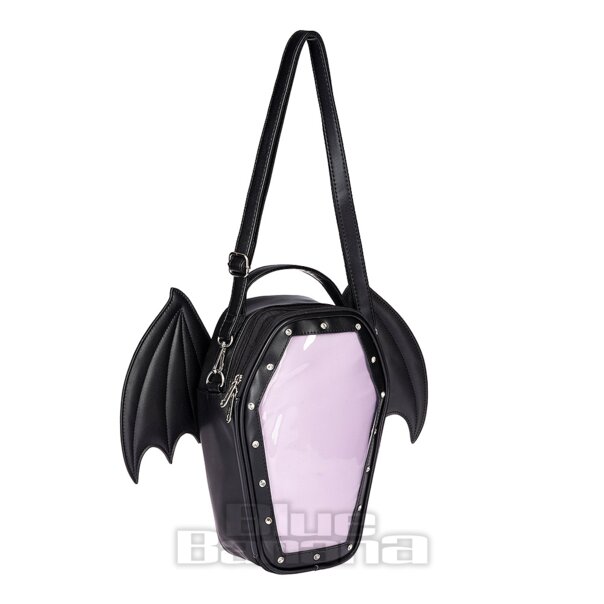Sac chauve-souris cercueil banane bleue violette | Accessoires alternatifs