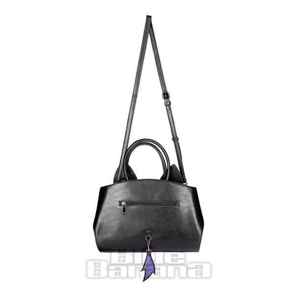 Banned Mystic Cat Alternative Handbag (Black/Purple) | Alternative Accessories